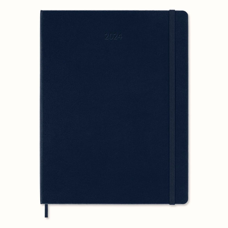 Agenda 2024 Extra Grande Azul Zafiro Semanal Pasta Dura