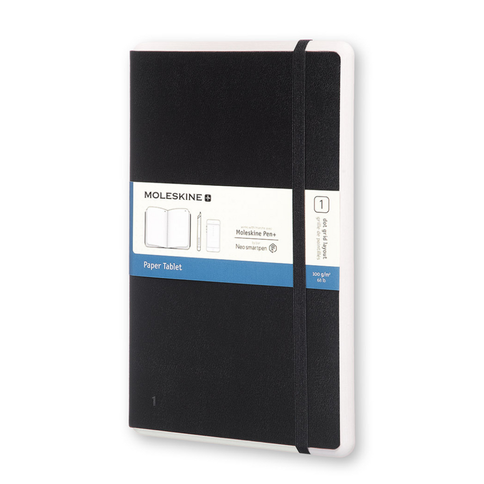 Tableta de papel smart writing set grande negra hoja punteada pasta dura