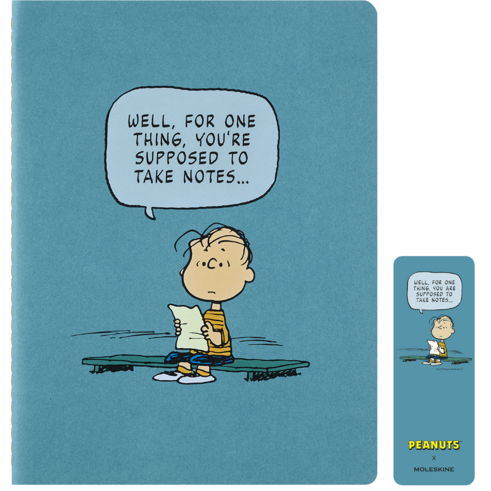 Libreta Cahier Peanuts Extra Grande Hoja Rayada Pasta Suave
