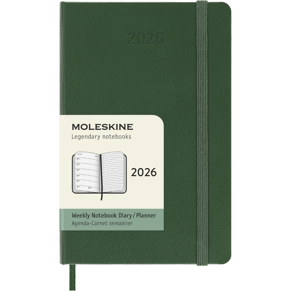 Agenda 2026 Bolsillo Verde Mirto Semanal Pasta Dura