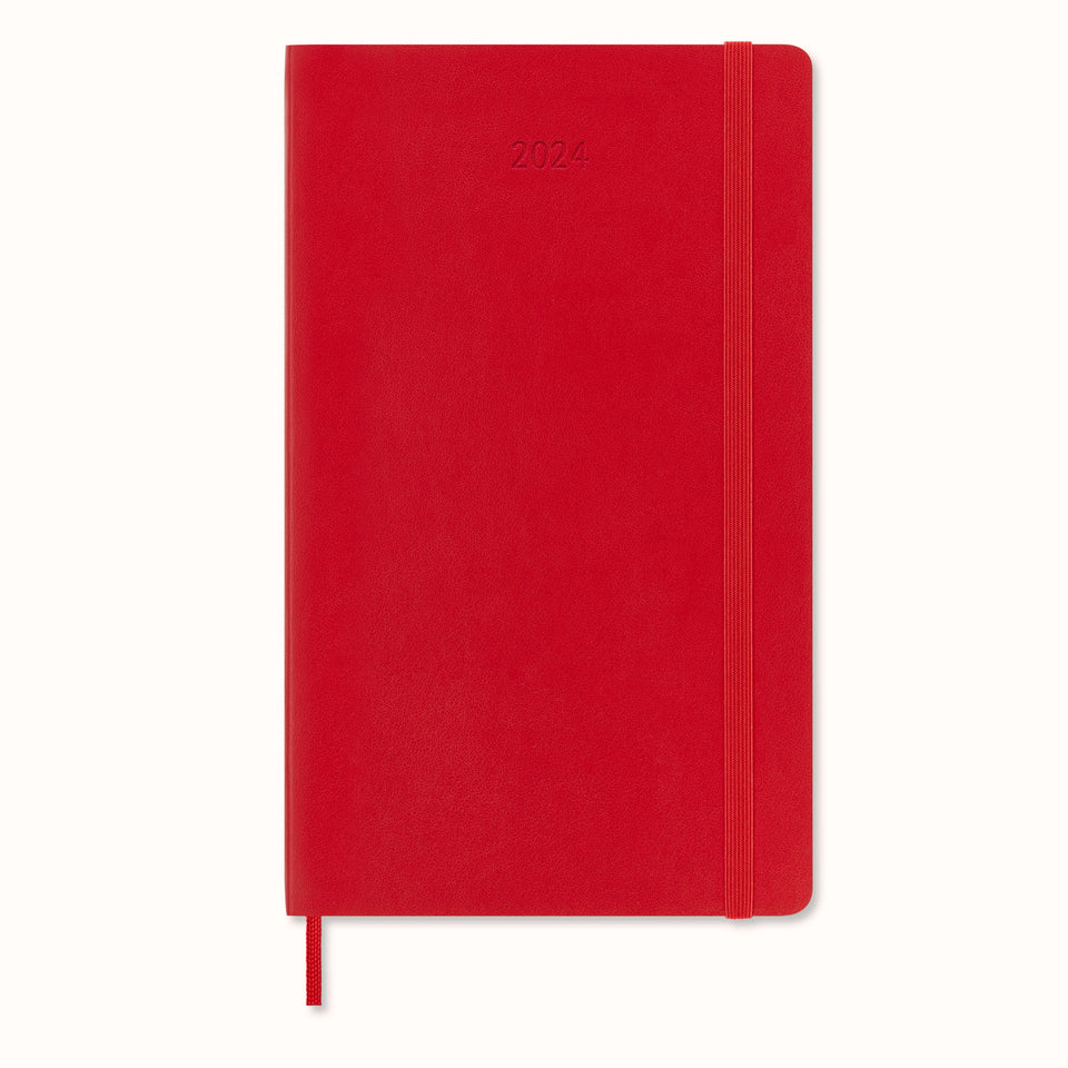 Agenda 2024 Grande Rojo Semanal Pasta Suave