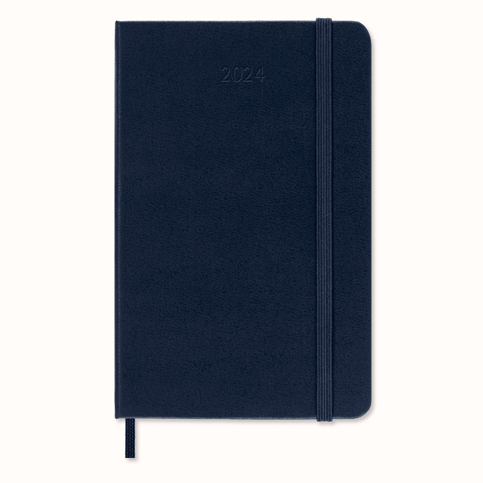 Agenda 2024 Bolsillo Azul Zafiro Semanal Pasta Dura