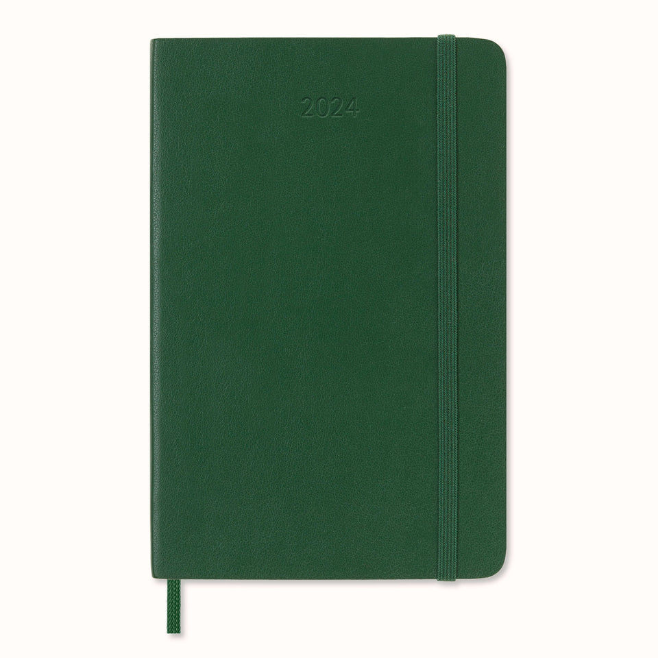 Agenda 2024 Bolsillo Verde Mirto Semanal Pasta Suave