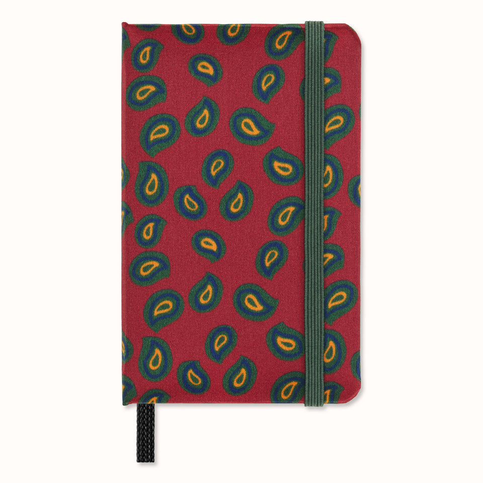Libreta Extra Chica Professional Silk Rojo Bordeaux Hoja Blanca Pasta Dura