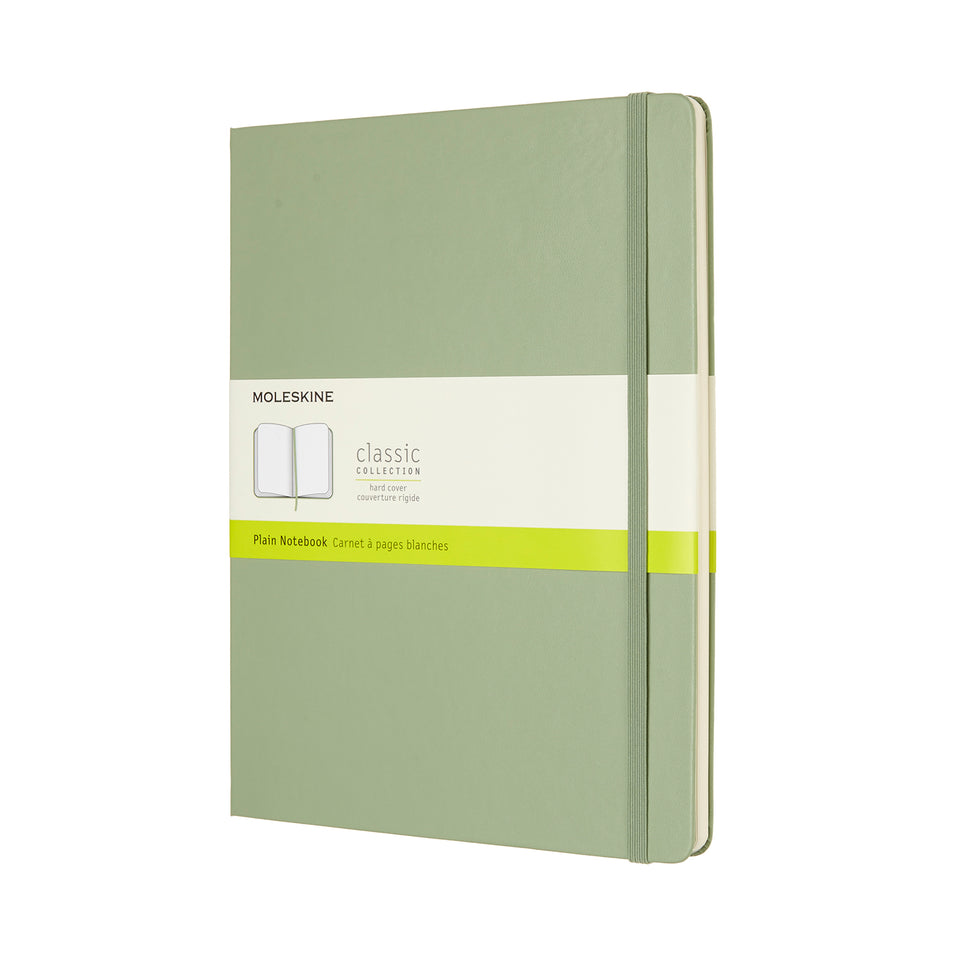 Libreta clásica extra grande sauce verde hoja blanca pasta dura