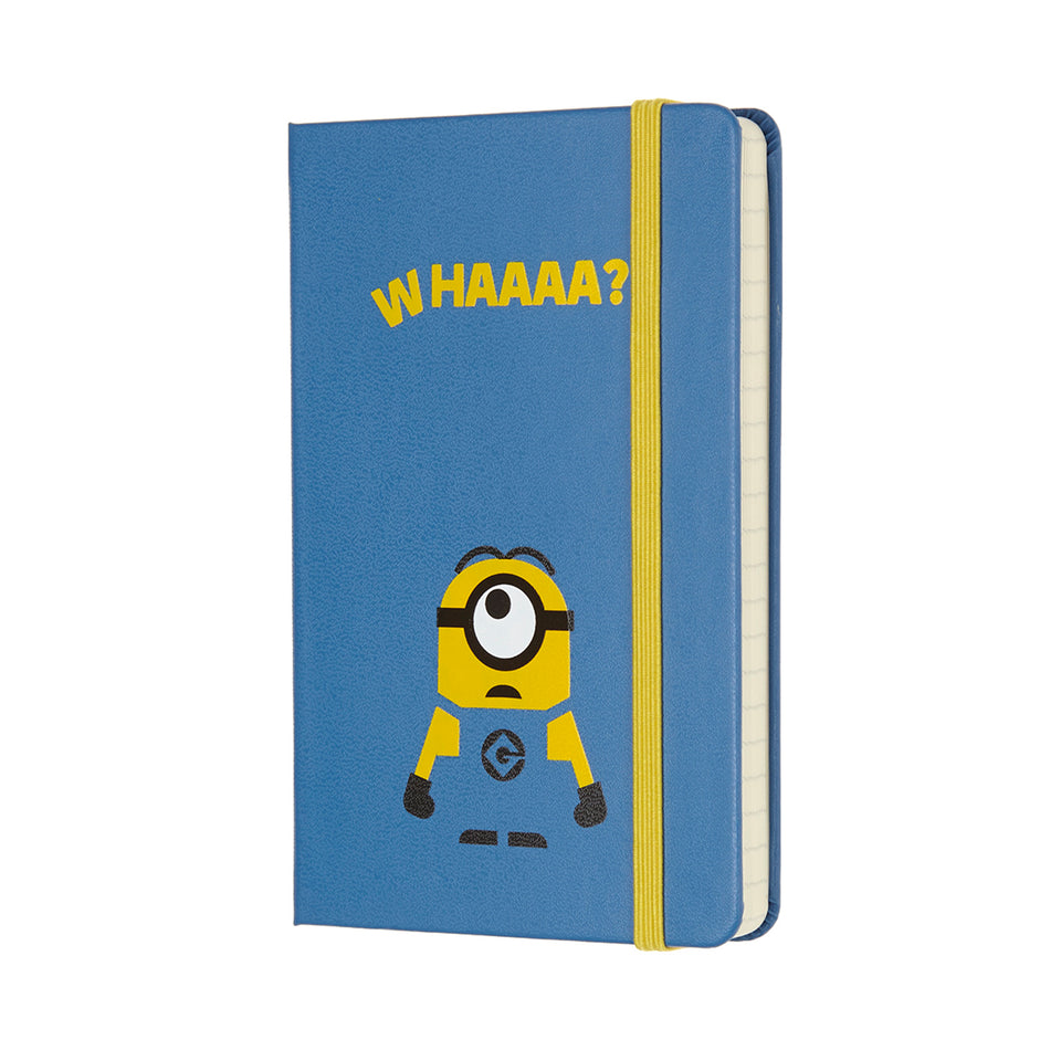Libreta minions de bolsillo azul hoja rayada pasta dura