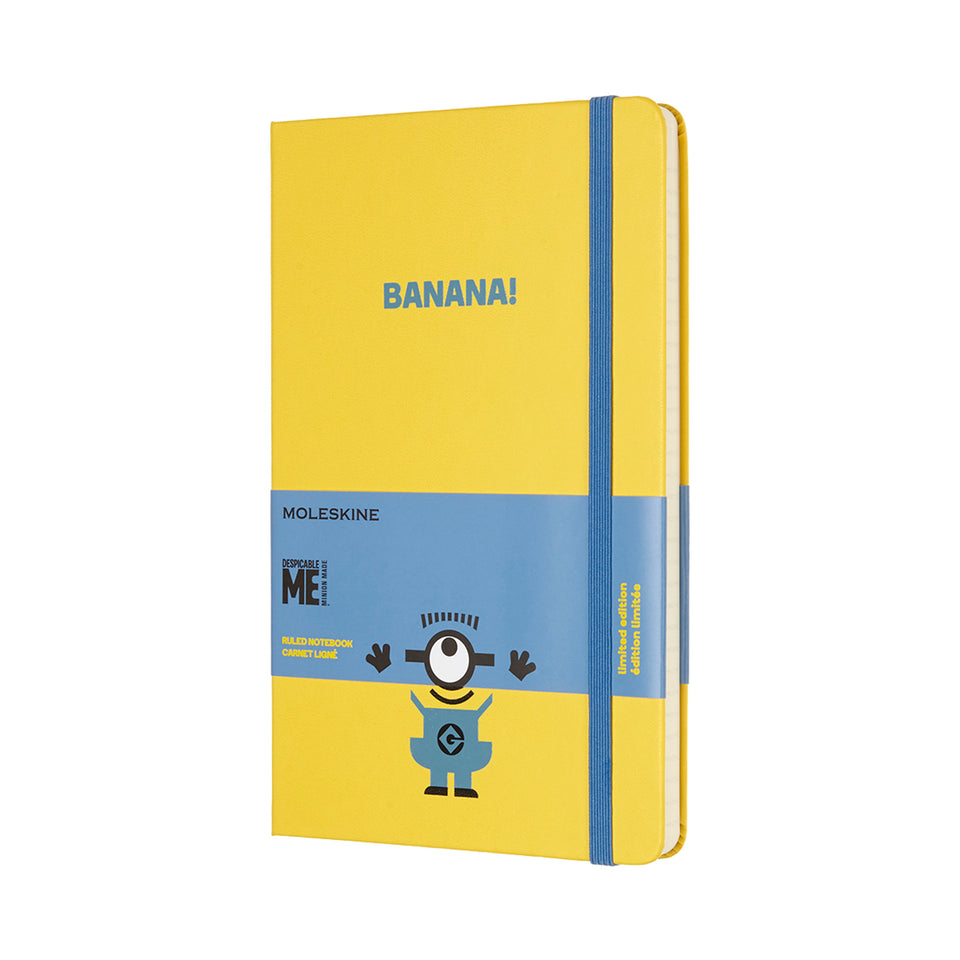 Libreta minions grande amarilla hoja rayada pasta dura