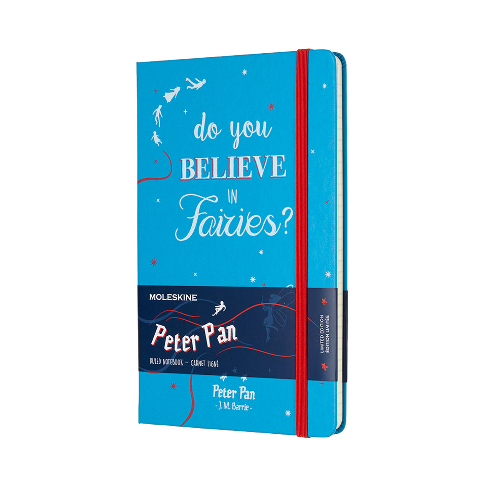 Libreta Peter Pan grande azul hoja rayada pasta dura