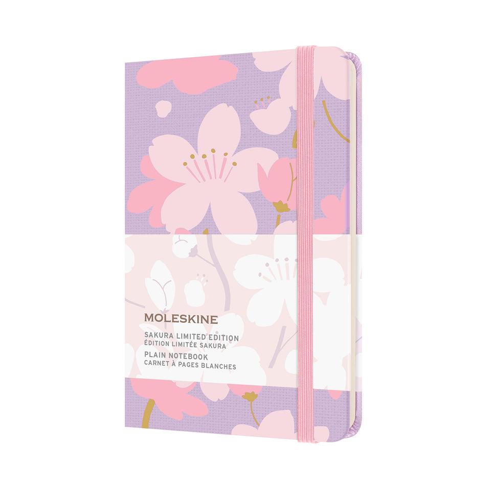 Libreta sakura hanafubuki de bolsillo hoja blanca pasta dura