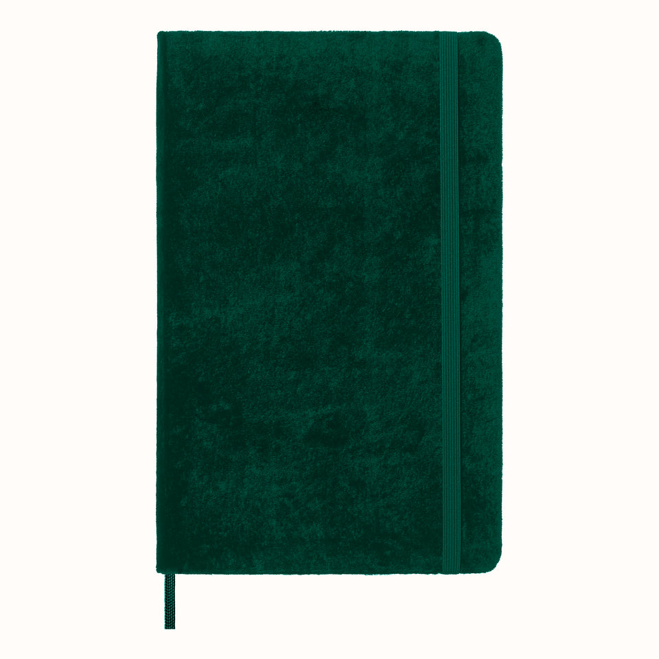 Libreta velvet verde hoja rayada tapa dura