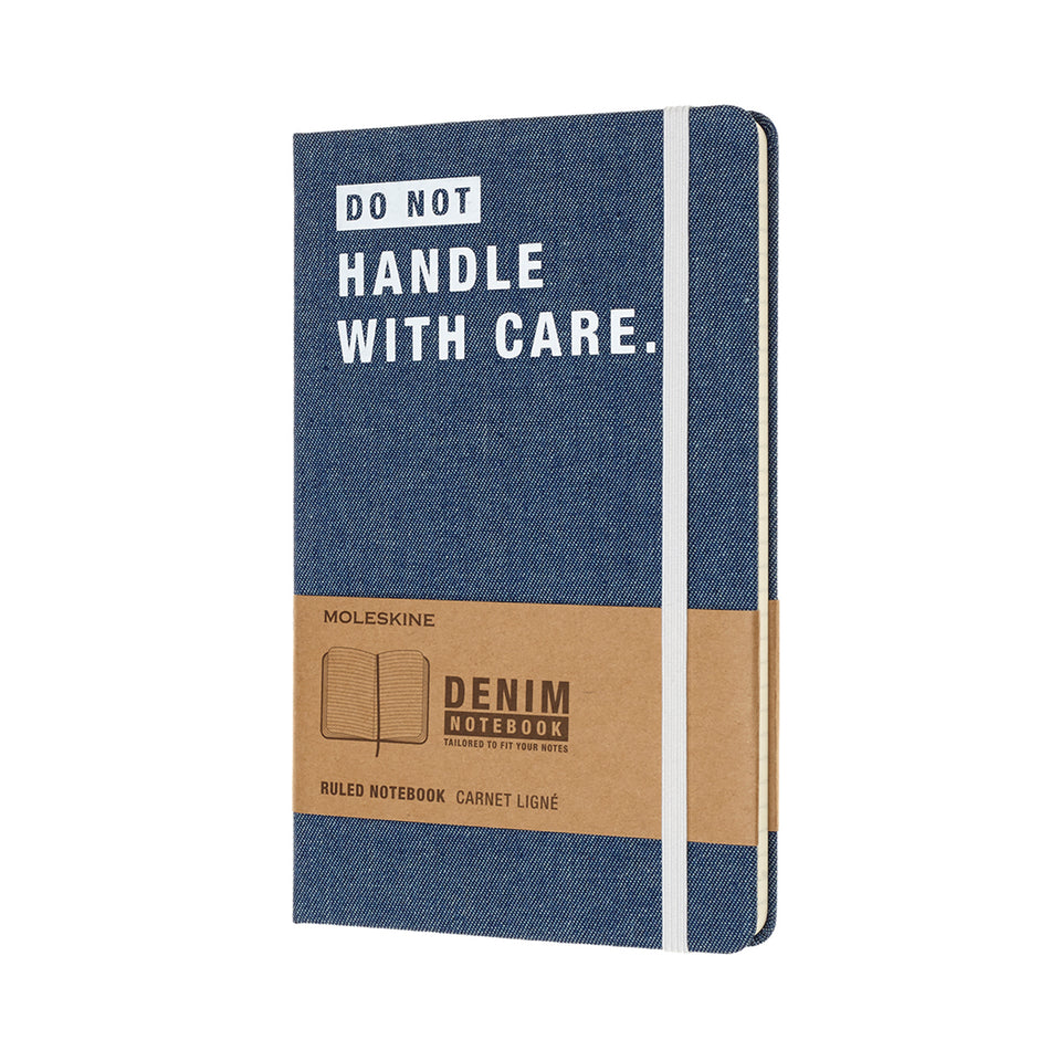 Libreta denim Don't hadle grande hoja rayada pasta dura