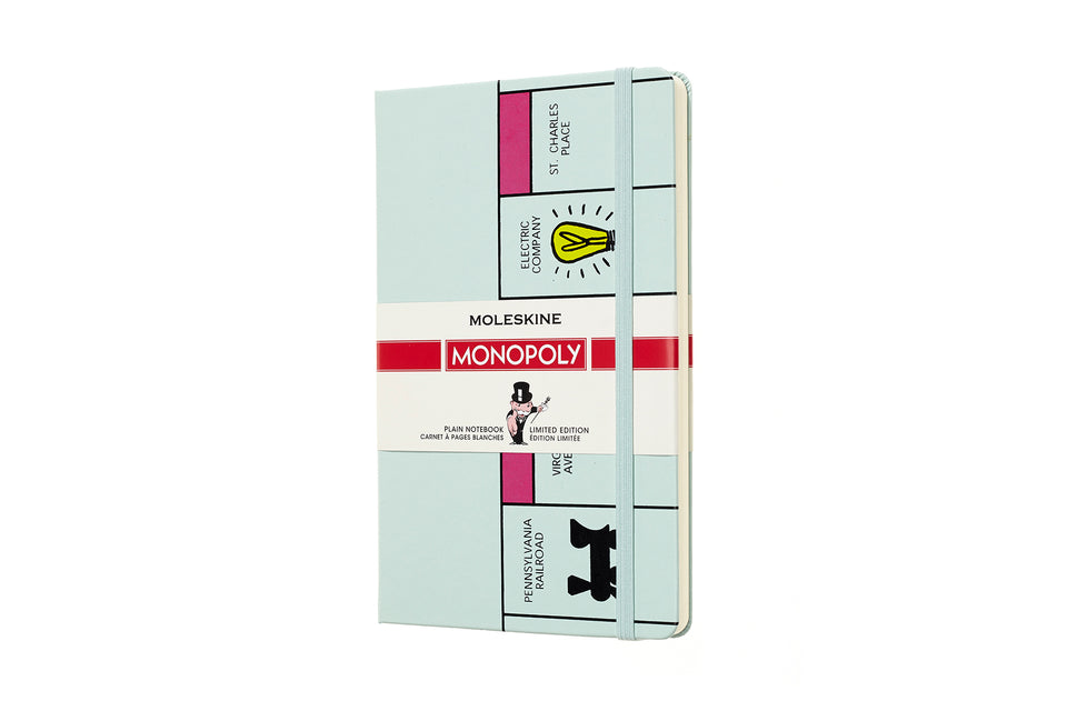 Libreta Monopoly grande azul hoja rayada pasta dura