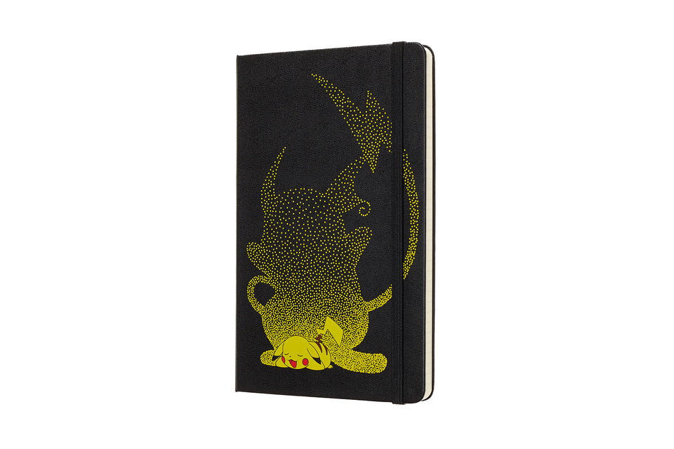 Libreta Pokémon grande Pikachu hoja rayada pasta dura