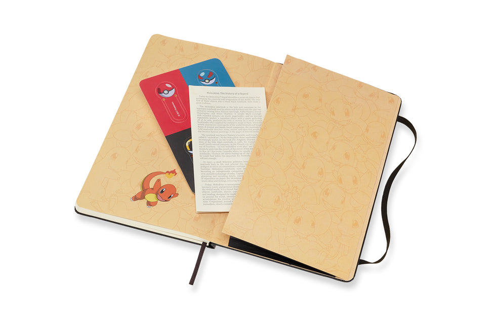 Libreta Pokémon Charmander hoja rayada pasta dura
