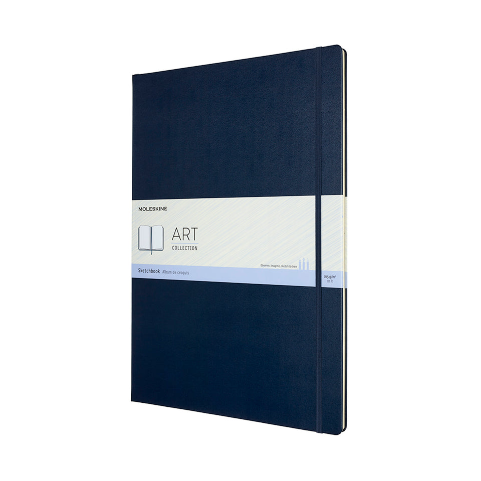 Sketchbook A3 azul hoja blanca pasta dura
