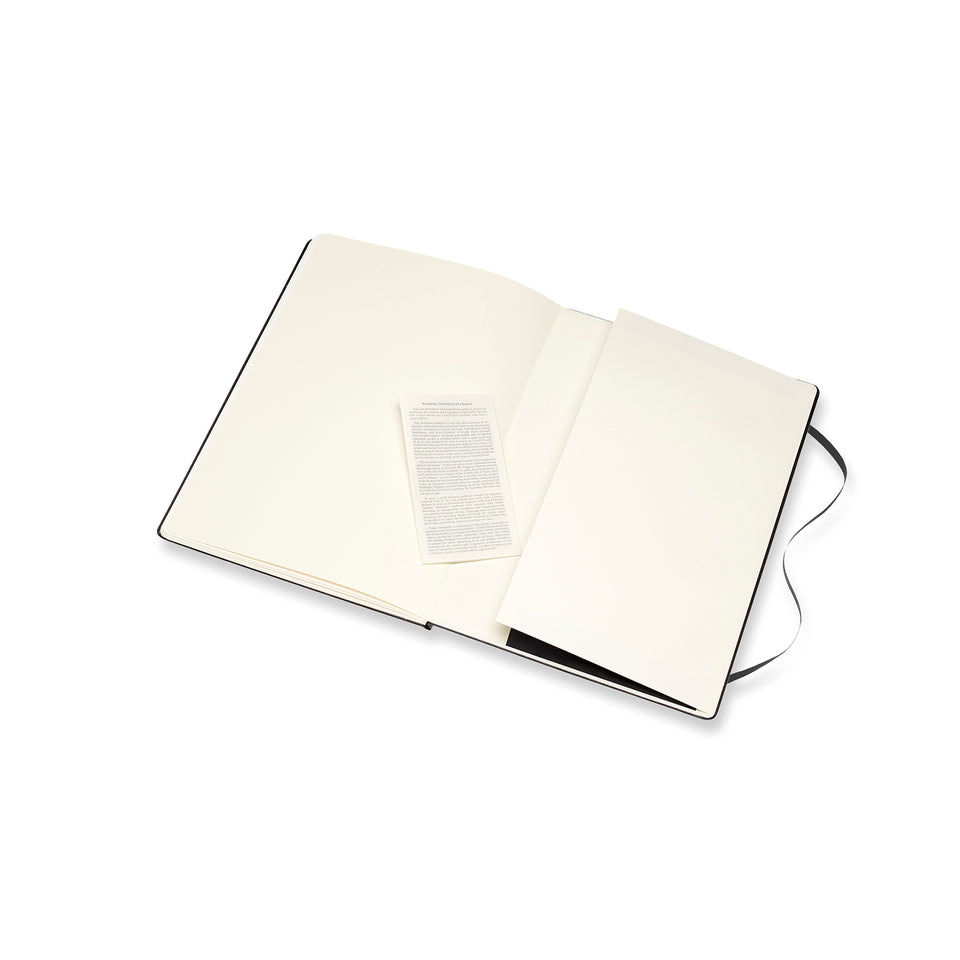 Libreta acuarela A4 negra hoja blanca pasta dura