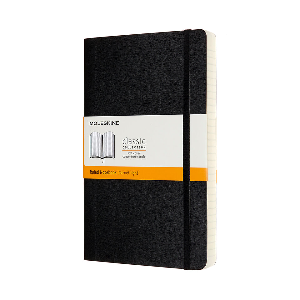 Libreta clásica expandida grande hoja rayada pasta suave