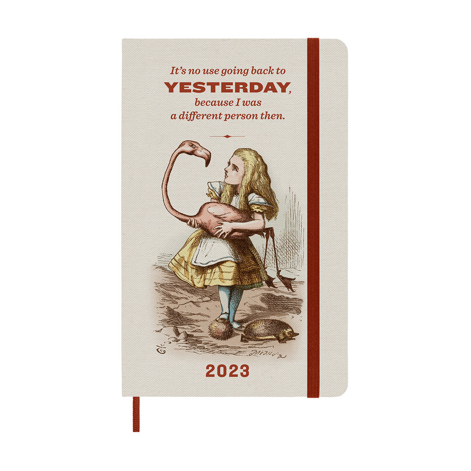 Agenda 2023 Edicion especial Alicia en el país de las maravillas semanal pasta dura