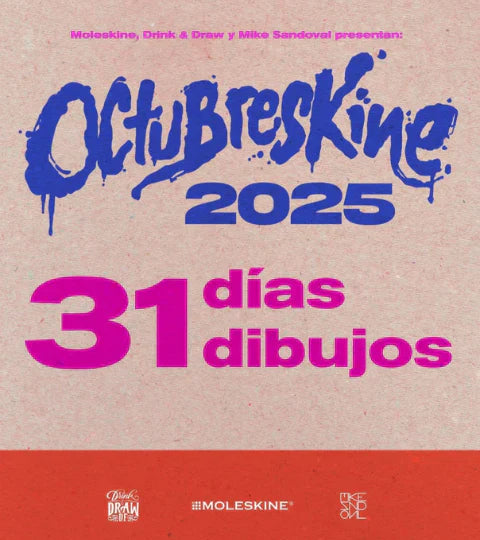 Octubreskine 2025: Todo para participar en el desafío de dibujo de 31 días de Moleskine