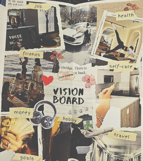 ¿Cómo hacer un vision board 2026? Paso a paso para manifestar en papel