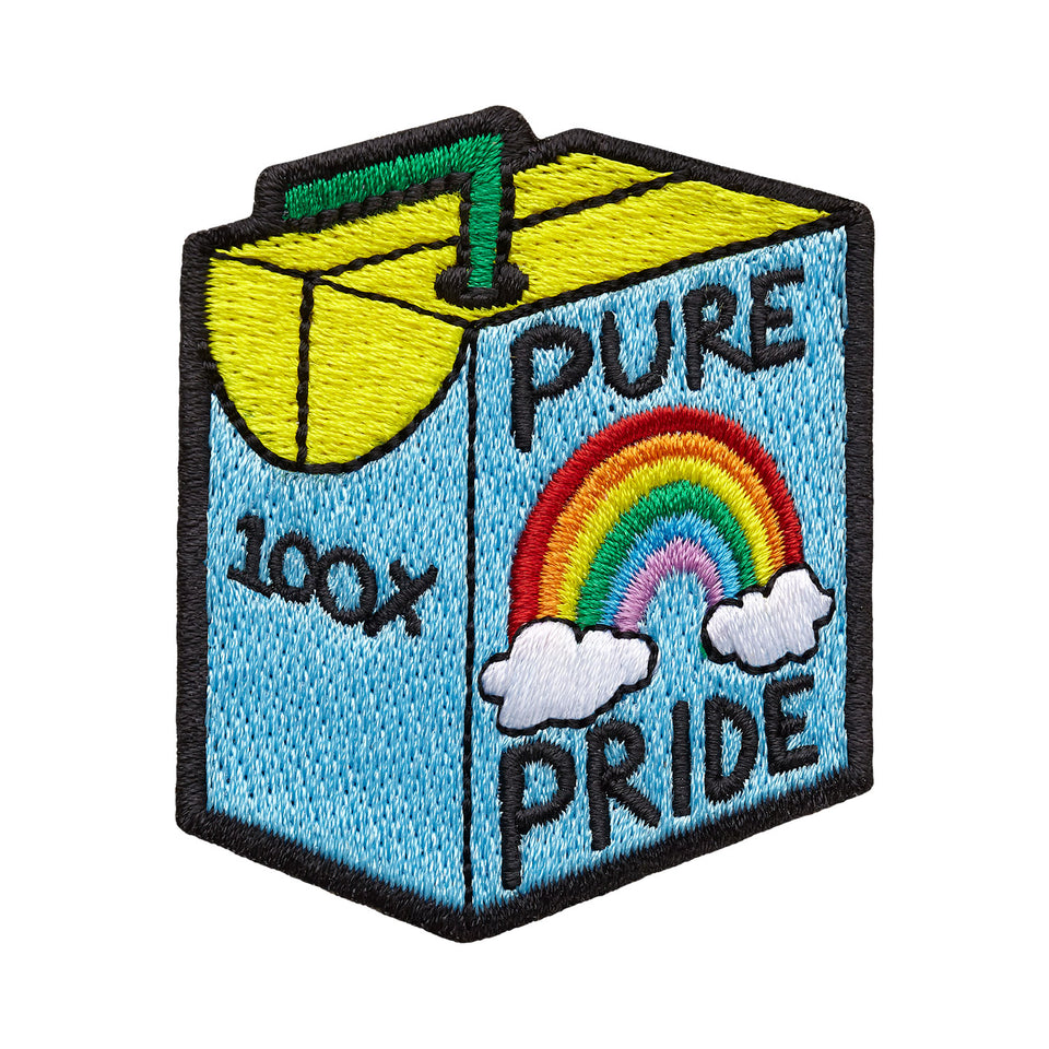 Parche bordado con adhesivo "100% Pure Pride"