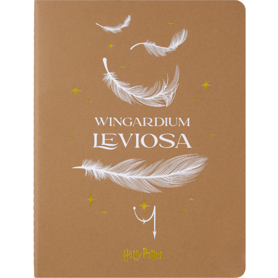 Libreta Cahier Wingardium Leviosa Extra Grande Hoja Rayada Pasta Suave