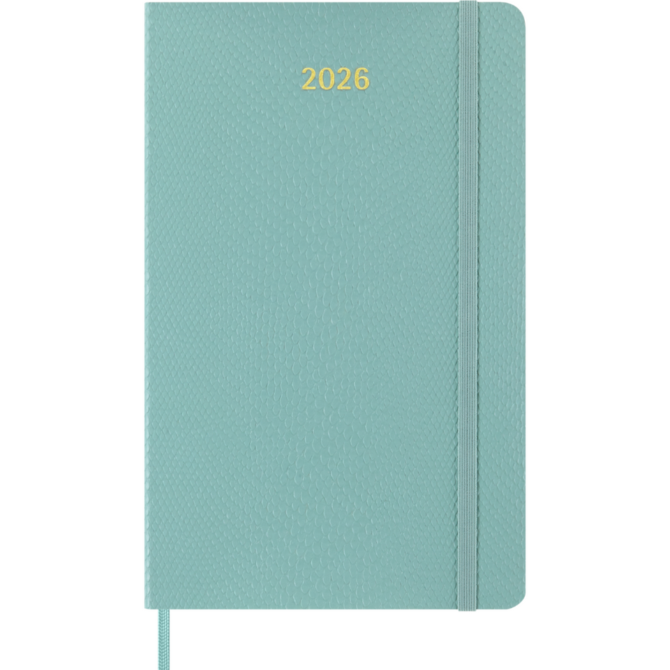 Agenda 2026 Grande Piel Vegana Verde Salvia Semanal Pasta Suave