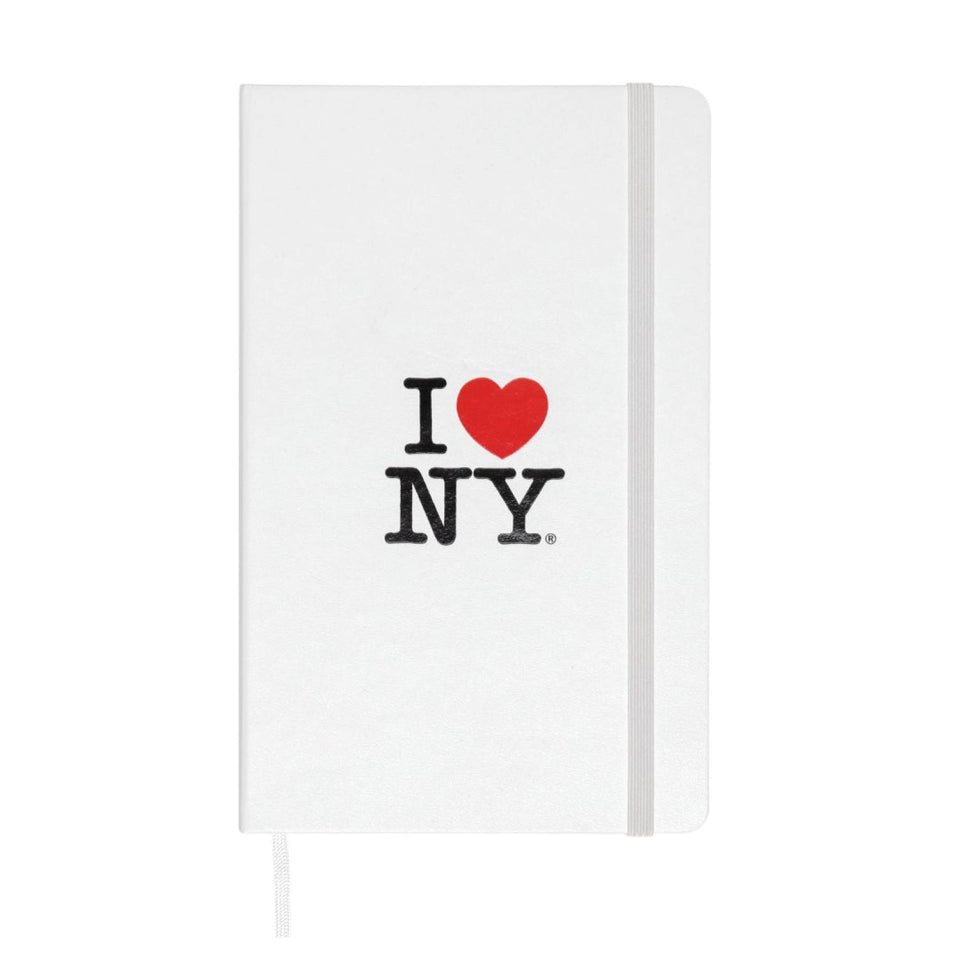 Libreta Grande I Love New York Blanca Hoja Rayada Pasta Dura