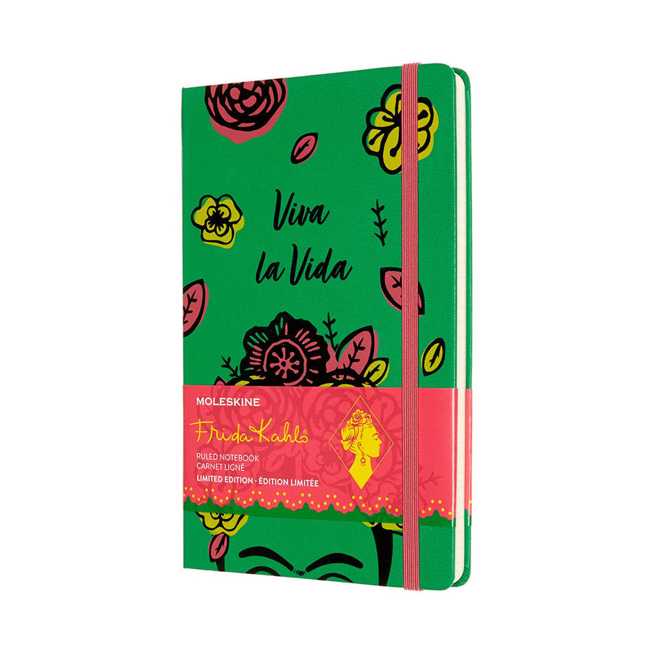 Libreta Frida Viva la vida grande hoja rayada pasta dura