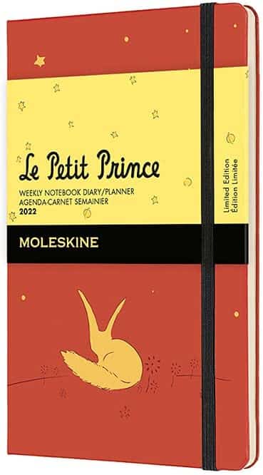 Moleskine Edición limitada Le Petit Prince Agenda semanal 2022 de 12 meses, tapa dura